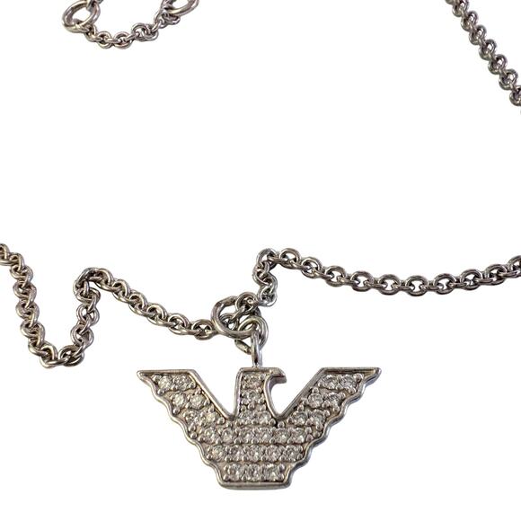 Emporio Armani Other - Emporio Armani Rhinestone Eagle Pendant with Necklace